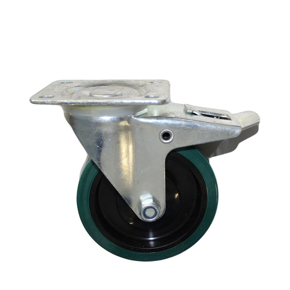 Green PU on Nylon Castor (390 Series NTB)