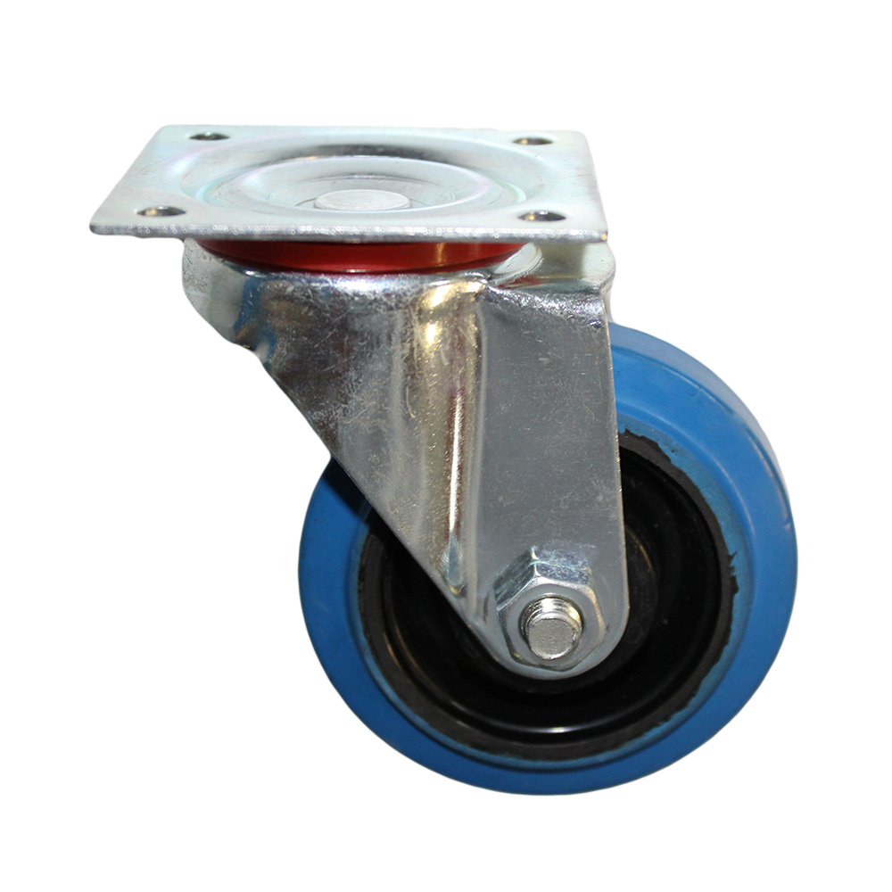 Blue Elastic Rubber Castor (340 Series NGR)